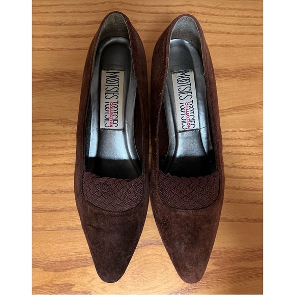 [Mootsies Tootsies Collection] Vintage Brown Suede Pumps - Picture 2 of 6